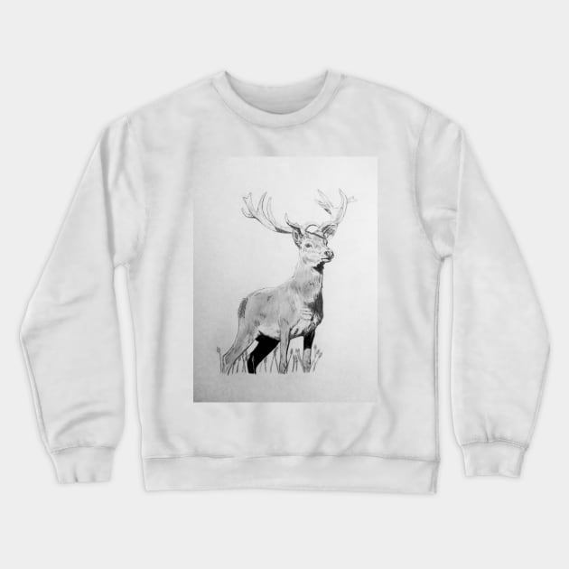 Deer Crewneck Sweatshirt by BryanWhipple